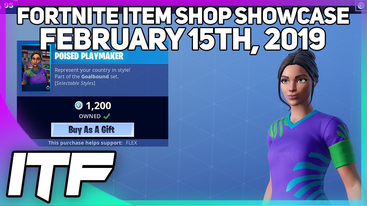 Fortnite Item Shop SOCCER SKINS ARE BACK! [February 15th, 2019] (Fortnite Battle Royale)