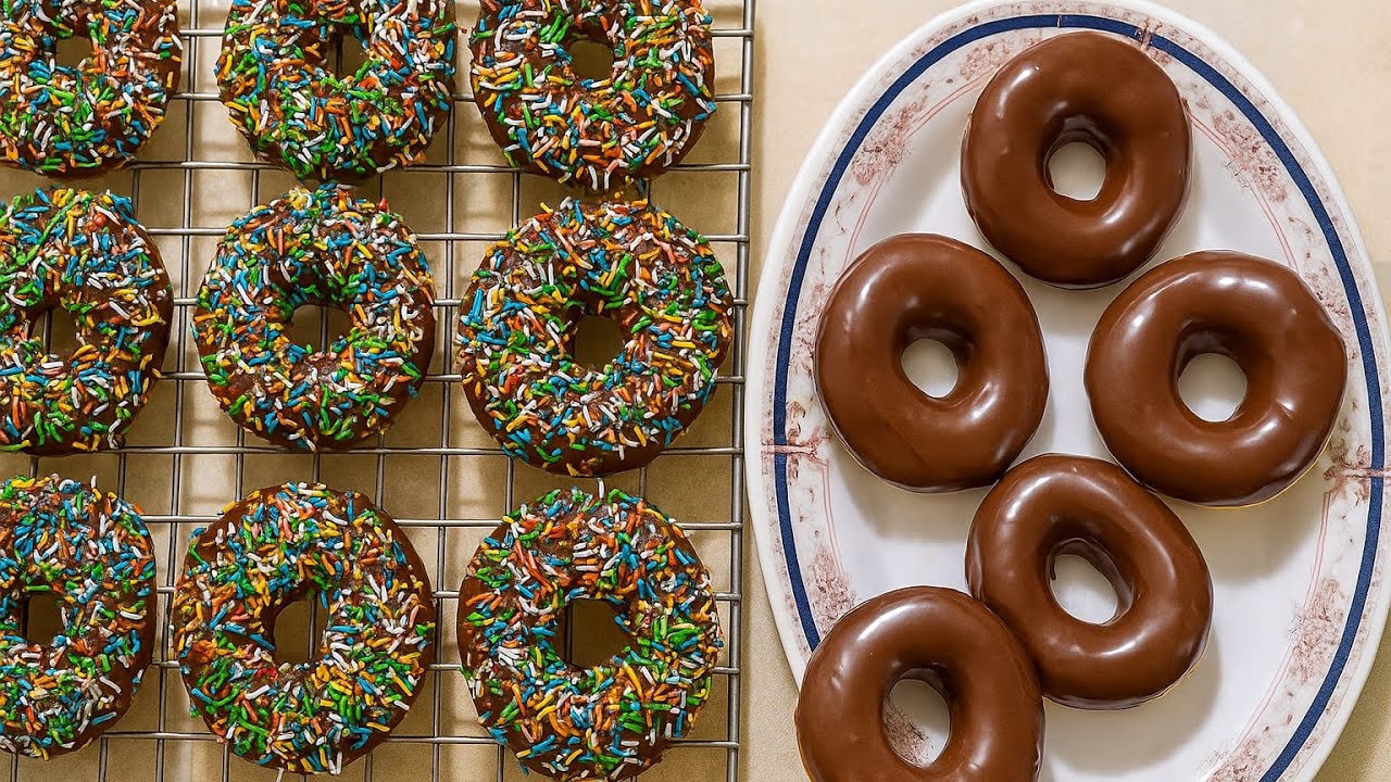  دوناتس بطريقتي 🍩 بدون زيت واقتصادية وهشة زي القطن Oil Free Cotton Soft Donuts😍