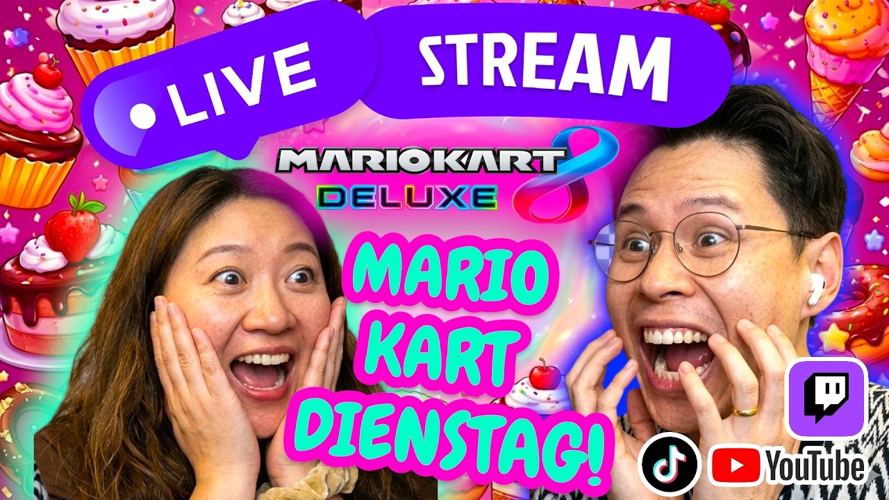 🔴MARIO KART DIENSTAG!!! JETZT LIVE! LASST EIN SUB DA!!!! LIVE AUF TWITCH, YOUTUBE UND TIK TOK