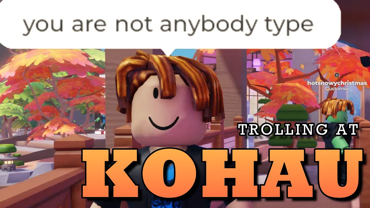 Рождественский сезон в Кохау (до обновления чата Roblox) | Троллинг в ресторане Кохау | Roblox