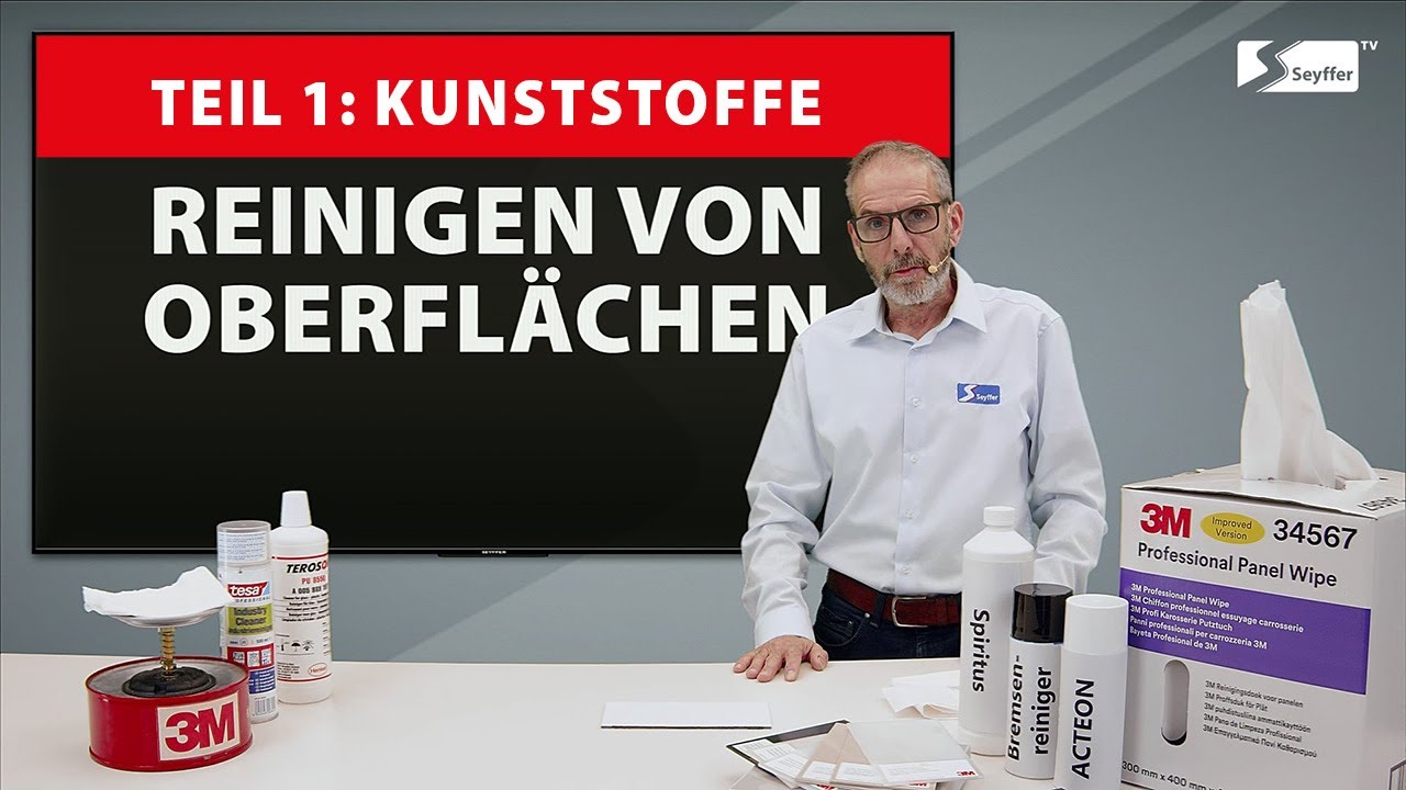 Oberflaechen Reinigung von Kunststoff