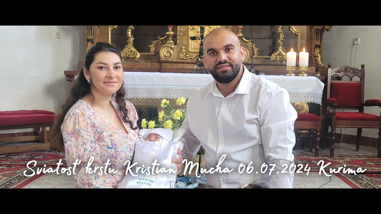 Sviatosť krstu - Kristian Mucha 06.07.2024 Kurima (Kontakt kameraman 0951762738)