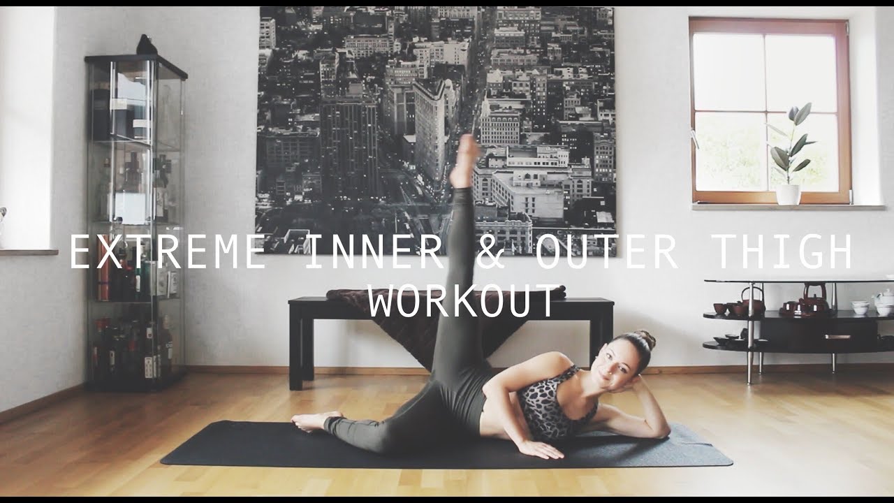 Extreme Inner & Outer Thigh Workout ❤ Pretty Pilates To Get Toned Legs
