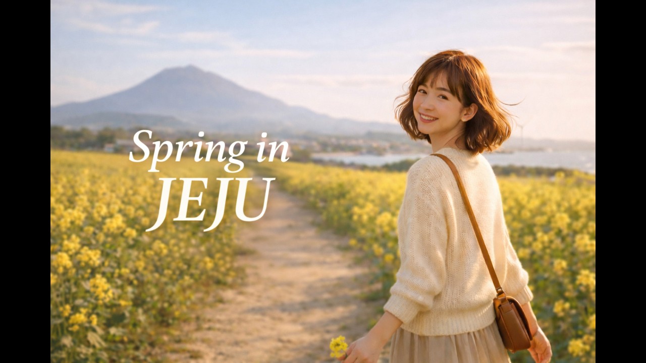 유채 향기 흐르는 봄의 제주/ Cozy Spring Cafe Jazz 🌿 Spring in Jeju Vol.1 - Cozy Jazz