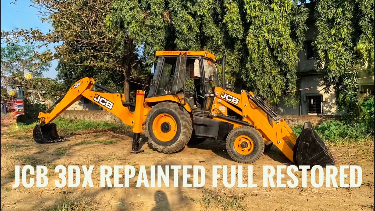 Jcb 3dx repainting 2007 model.