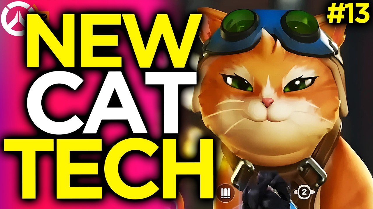 Jet Jetpack Cat Tech Is BROKEN! - Overwatch Funny Moments #13