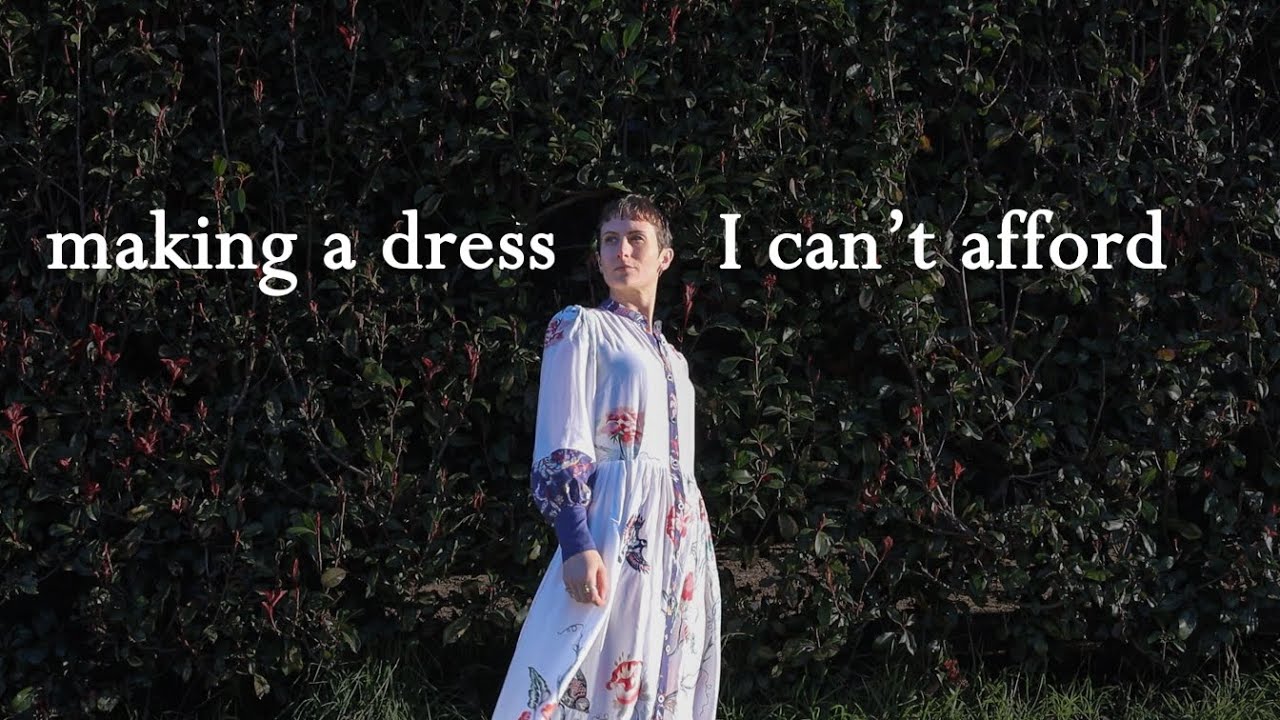 making an Alemais dress that I can't afford out of Ikea doona covers (for my graduation!)