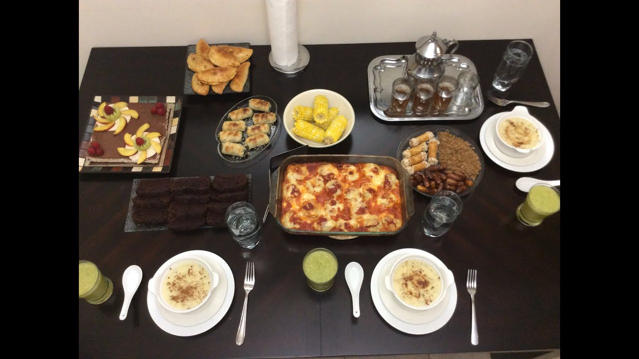 مائدة افطار رمضانية 3 🌙🌙لذيذة و متنوعة باطباقها و جد سهلة Ramadan iftar table
