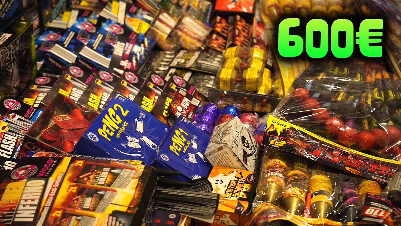 600€ Feuerwerk Einkaufstour VLOG 2023/24