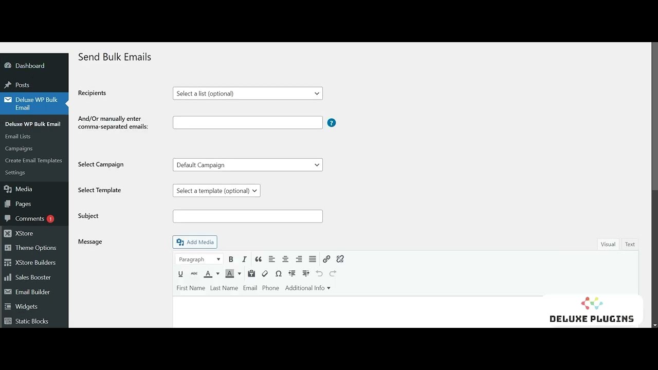 WP Bulk Email - Supercharge Your Email Marketing With This Powerful Free WordPress Plugin