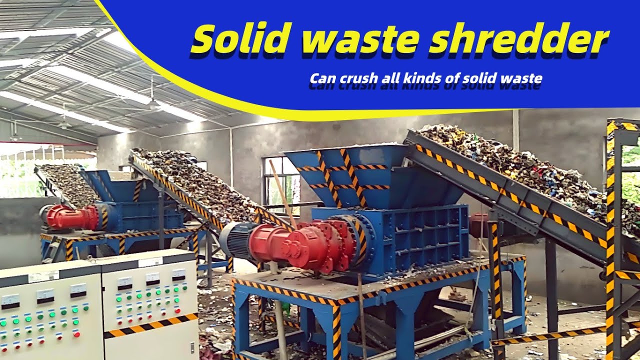 Dual-Shaft Shredder Aids in Solid Waste Resource Recovery:On-Site Shredding Record#twinshaftshredder