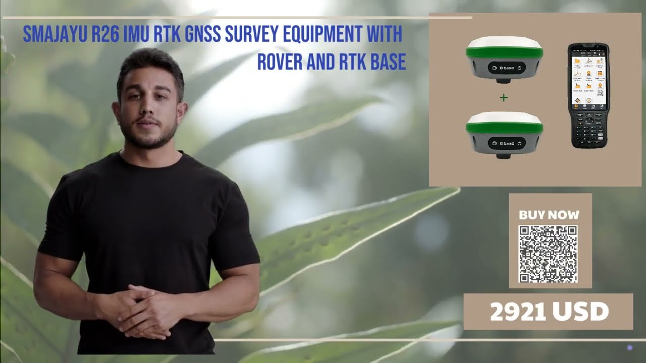 SMAJAYU R26 IMU RTK GNSS Survey Equipment with Rover and RTK Base