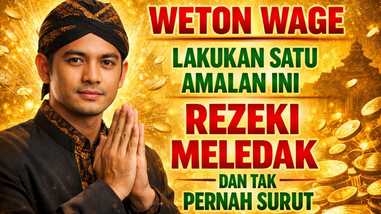 WETON WAGE: LAKUKAN SATU AMALAN INI!! REZEKI MELEDAK DAN TAK PERNAH SURUT!!!