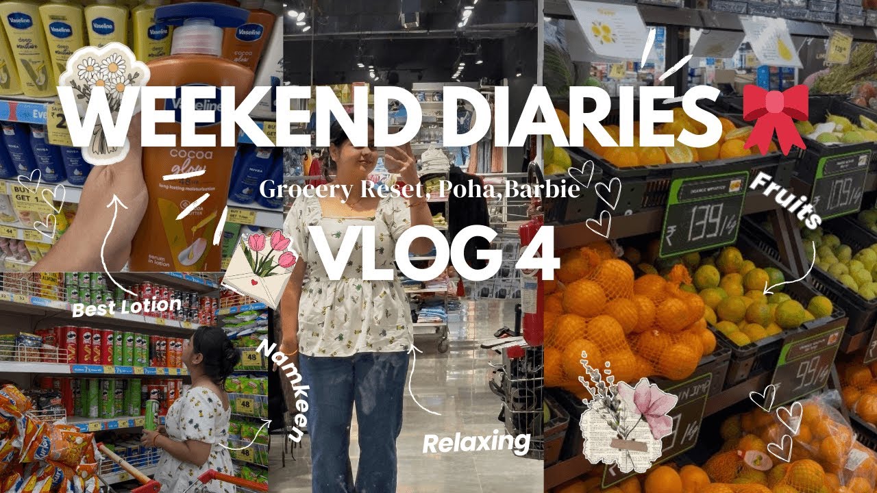 Romanticizing My Weekend ✨🛒🎀 Grocery Reset, Poha & Barbie