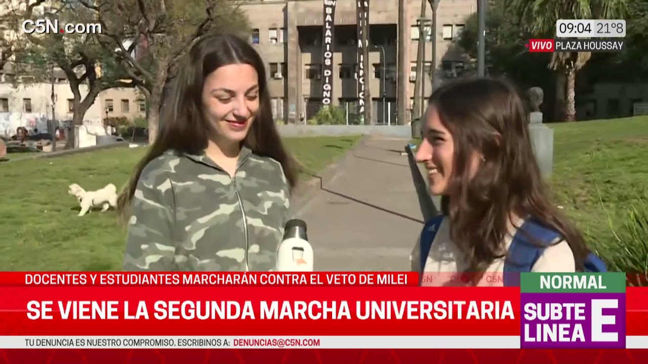 SEGUNDA MARCHA UNIVERSITARIA: DOCENTES y ESTUDIANTES CONTRE el VETO de MILEI