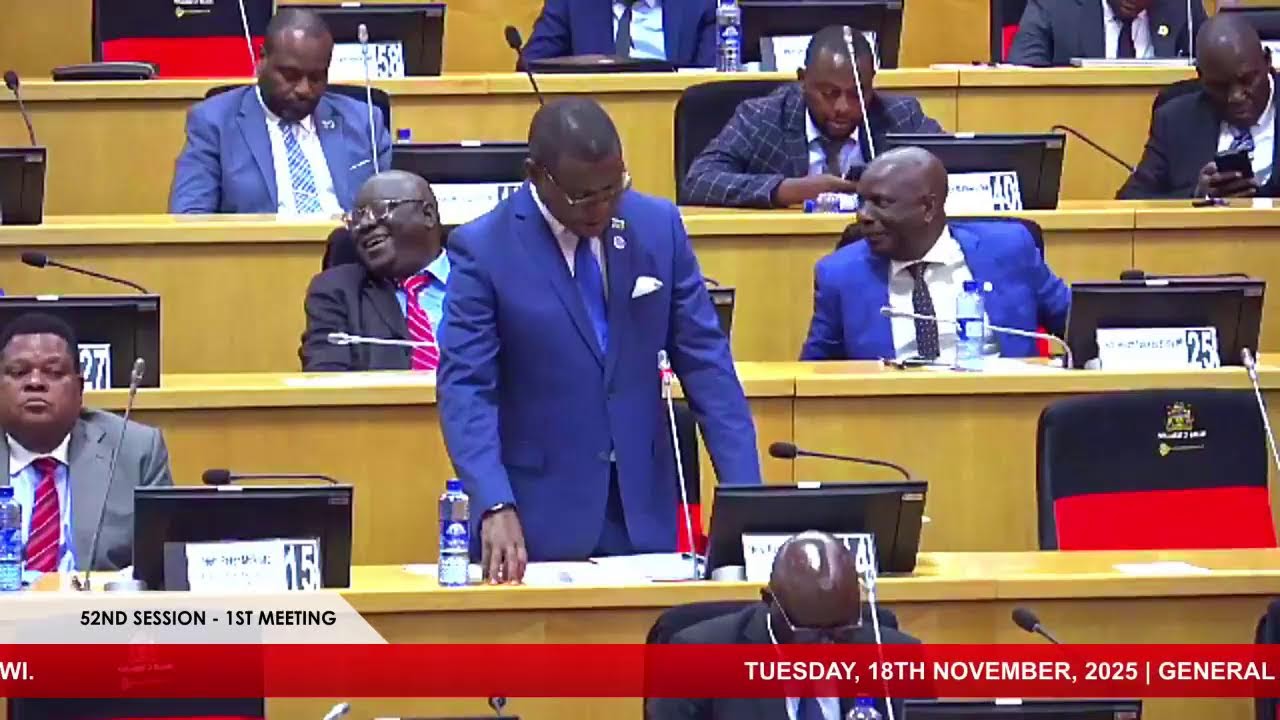 PARLIAMENT OF MALAWI | 18th November, 2025, 52nd Session - 1st Meeting of Parliament