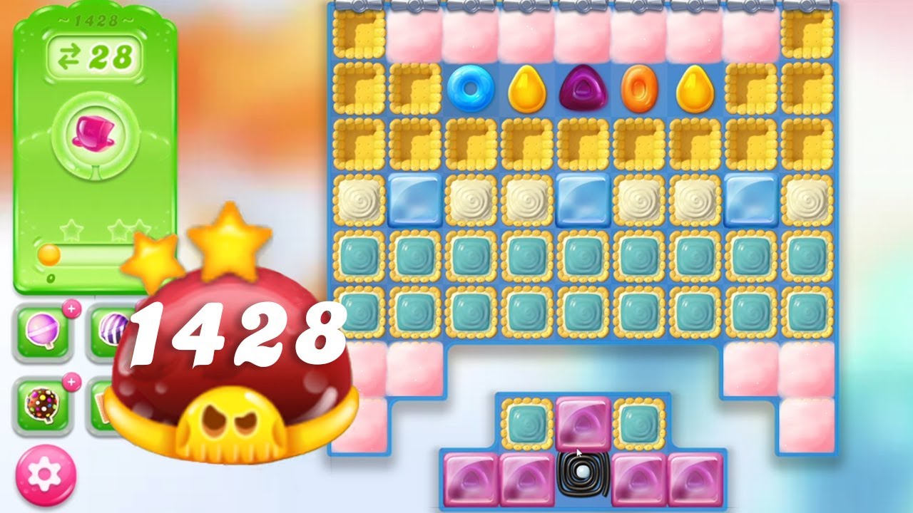 Candy Crush Jelly Saga Level 1428 || Hard Level || 2 Stars 🌟🌟