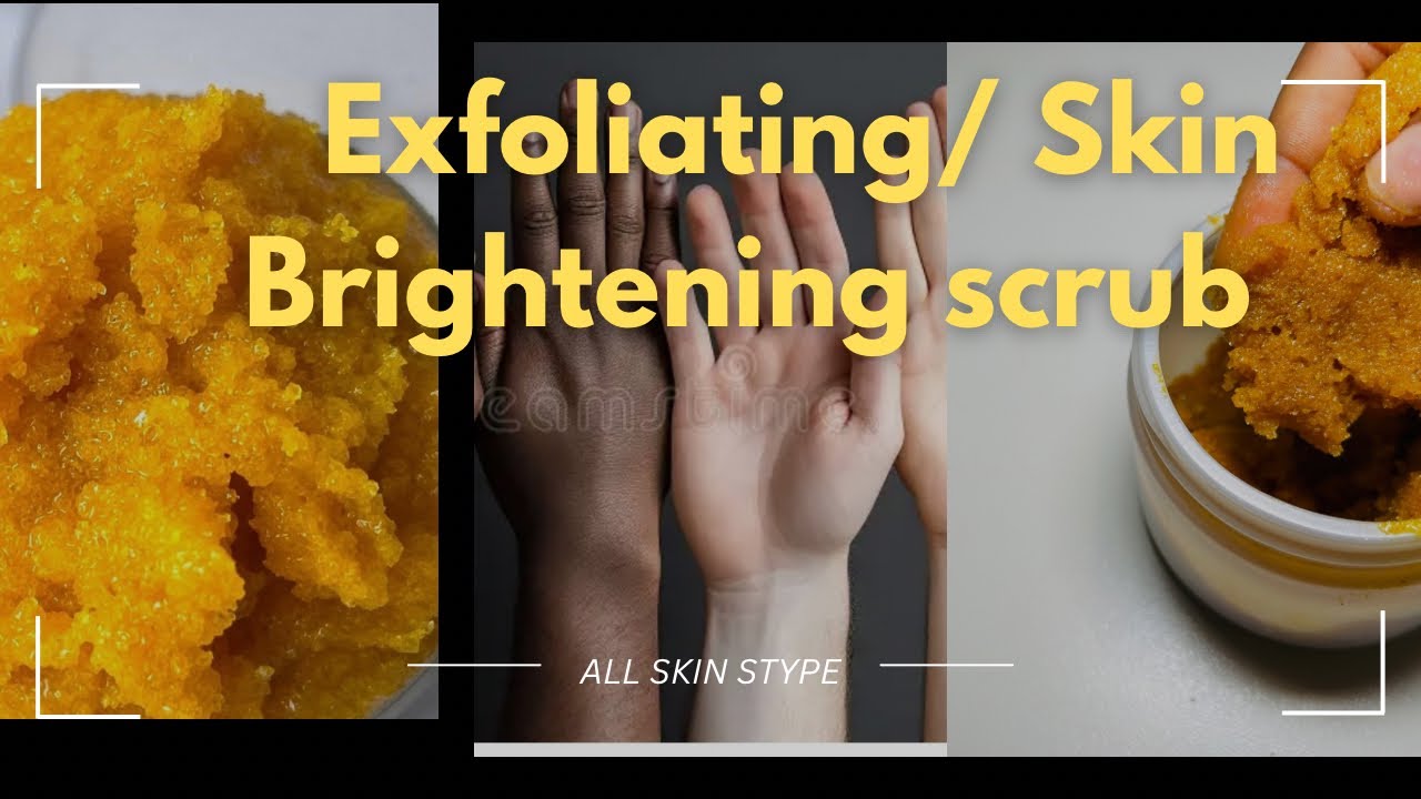 DIY: Skin Brightening Body Scrub/ Exfoliating homemade body scrub. #bodyscrub #diyscrub #diy