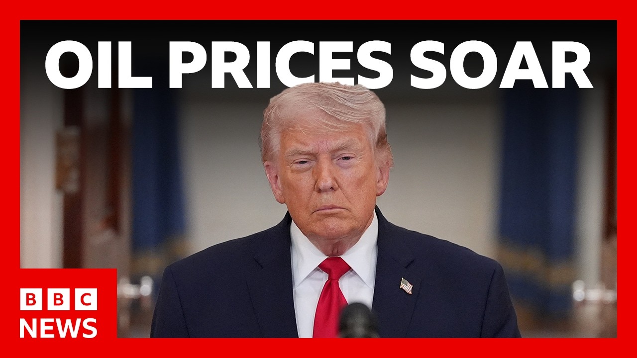 Oil prices soar after US President Donald Trump threatens more Iran strikes | BBC News