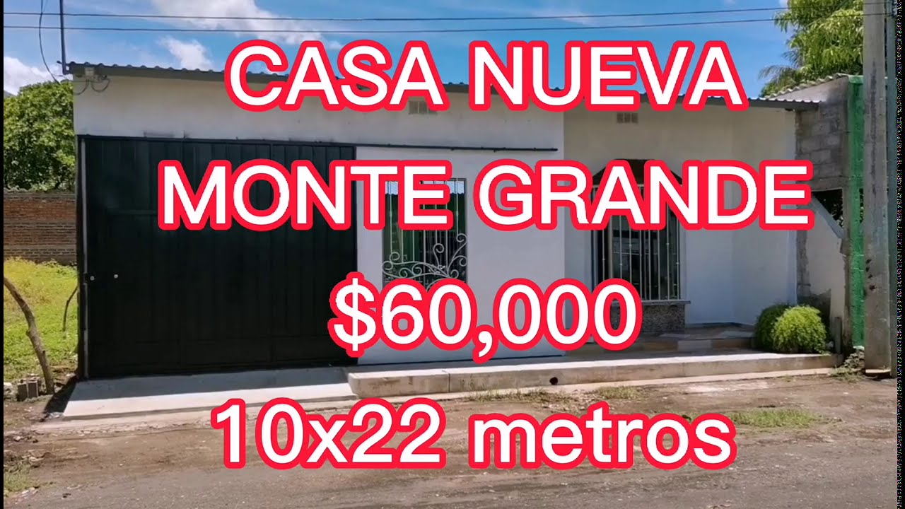 (NO DISPONIBLE) CASA NUEVA EN MONTE GRANDE