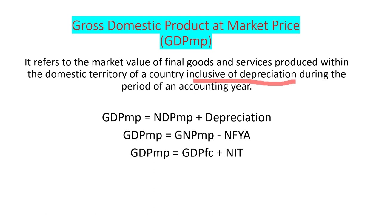 Gross Domestic Product at Market Price (GDP At MP)