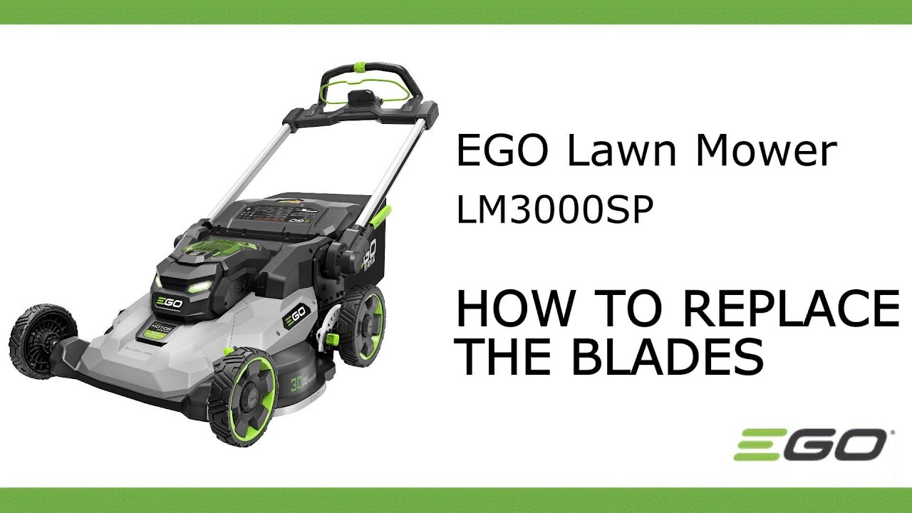 EGO LM3000SP_How to Replace the Blades
