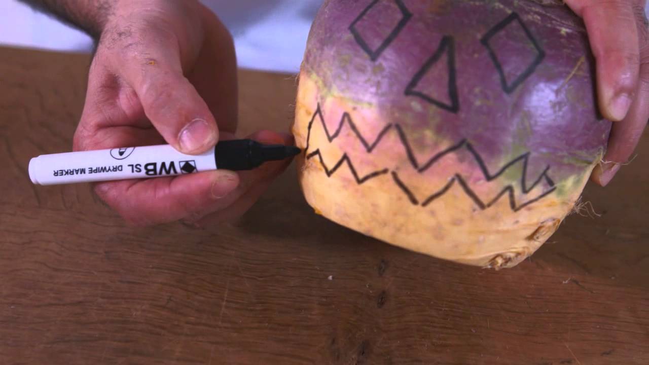 How To Carve a Traditional Halloween Turnip