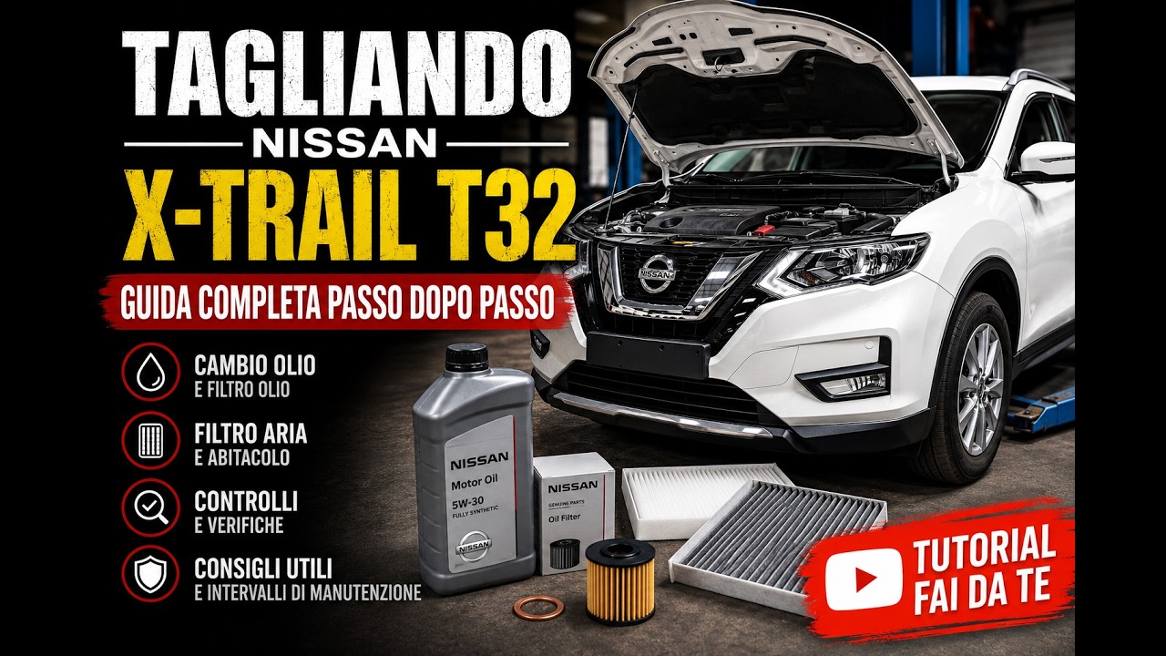 Tagliando Cambio olio e filtri Nissan X-Trail T32 BENZINA
