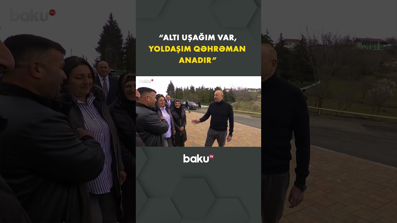 Prezident İlham Əliyevin Xanoba sakini ilə dialoqu - Baku TV