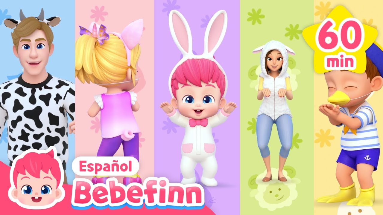 ¿Cómo Bailan los Animales? | Mix de Animales | Canciones Infantiles | Bebefinn en español