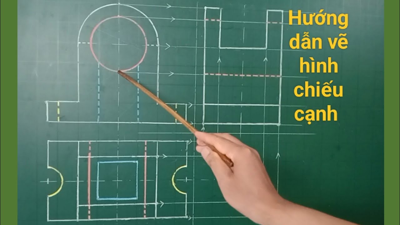 Mẹo vẽ hình chiếu cạnh chi tiết dễ hiểu