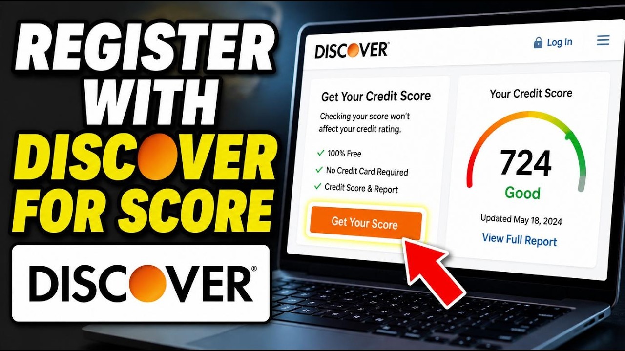 How to register with Discover for credit card score updates - Quick Tutorial