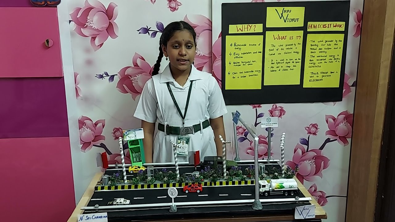 VayuVidyut|Science project|Vertical Axis turbines | Working model