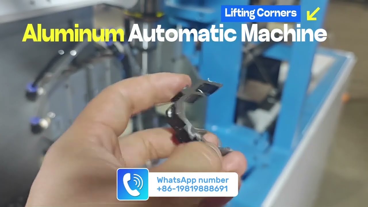 Lifting Corners Automatic Machine for holes punching, tapping and cutting, Aluminum Corners Machine