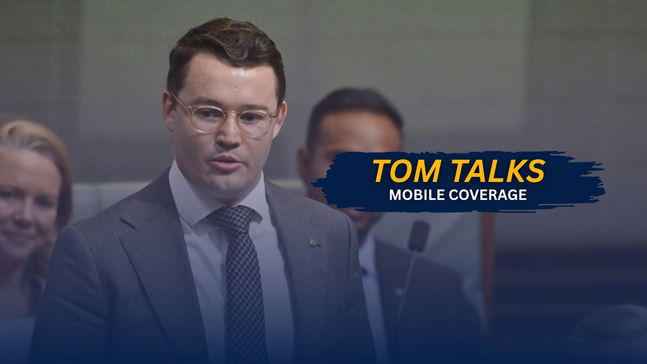 Tom talks mobile coverage in regional SA