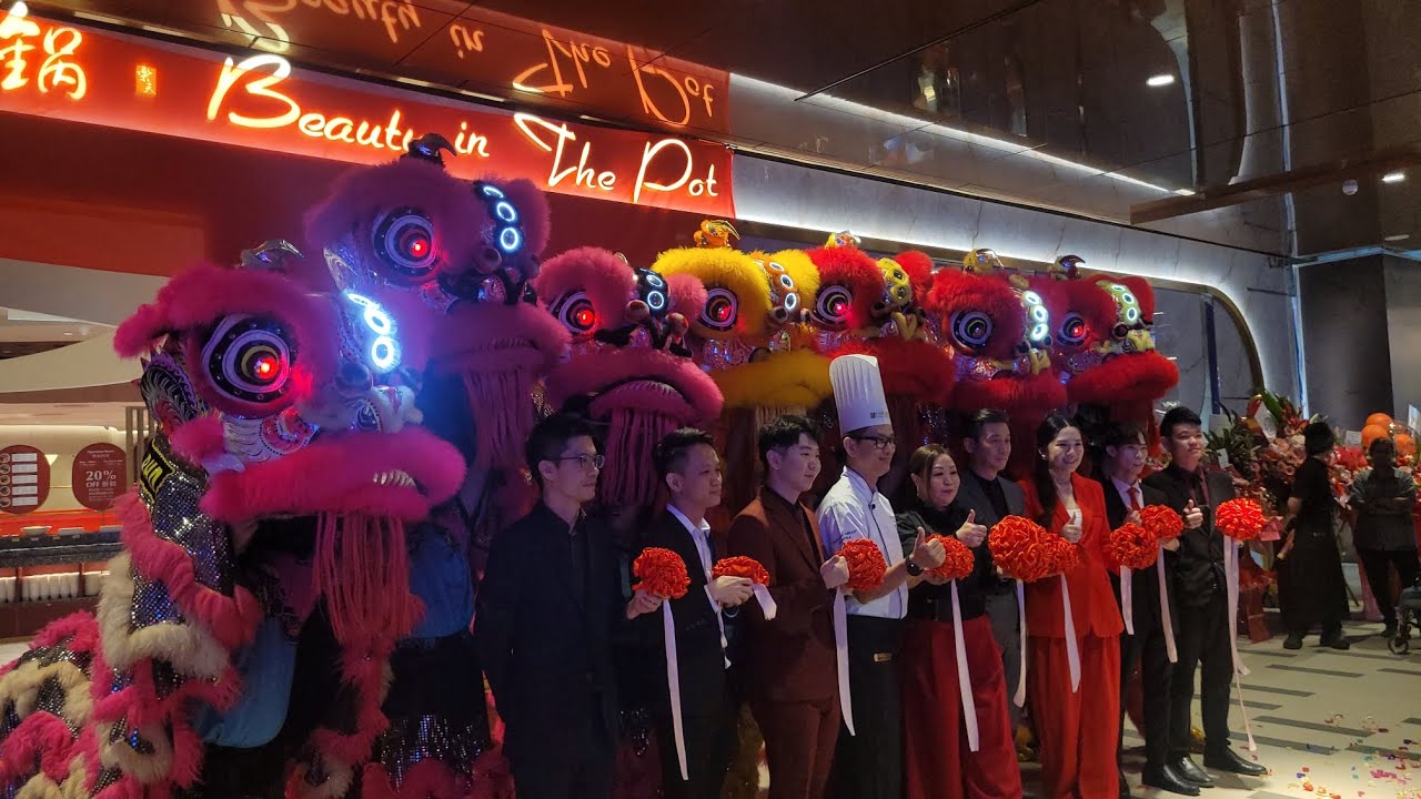 8 March 2024 - YiMeng Lion Art Traditional Lion Dance @Grand Opening Beauty In The Pot TRX