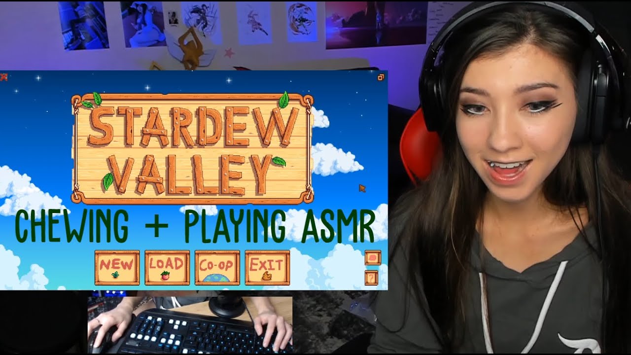 4 HR Stardew Valley Chewing and Clicking ASMR