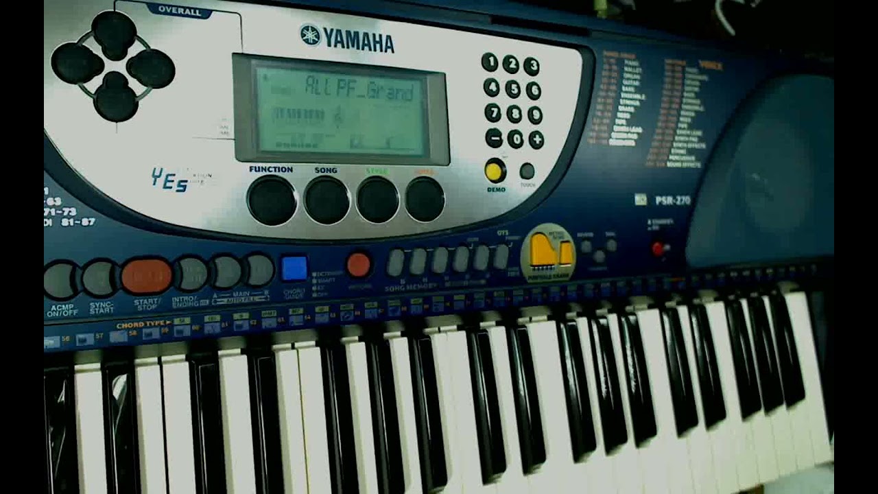 Yamaha PSR - 270 (DEMO songs)