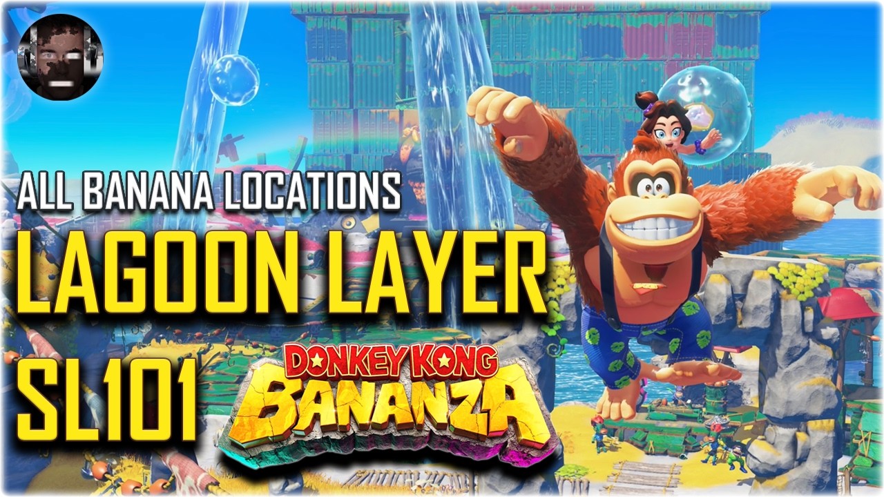 Lagoon Layer (SL101) Banandium Gem Locations - Donkey Kong Bananza