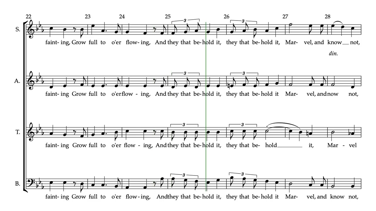 AS TORRENTS IN SUMMER Soprano Part Predominant