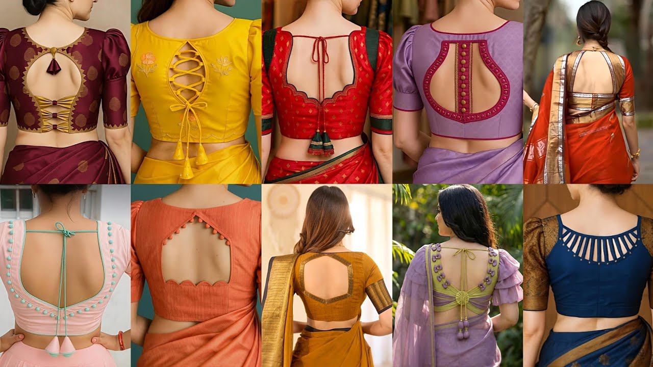 #2026 💯 Blouse Back Neck Designs For New Model Back Neck Design For Blouse/ Party Wear New Designs 