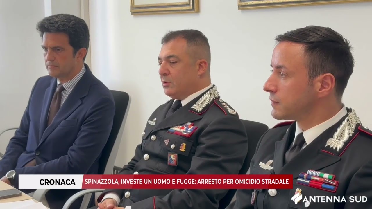 17 SETTEMBRE 2025 SPINAZZOLA, INVESTE UN UOMO E FUGGE ARRESTO PER OMICIDIO STRADALE