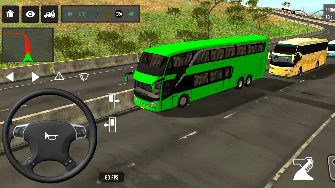 Indonesia Coach bus driving | Euro bus simulator 2025 Android gameplay #game 1 Part 41
