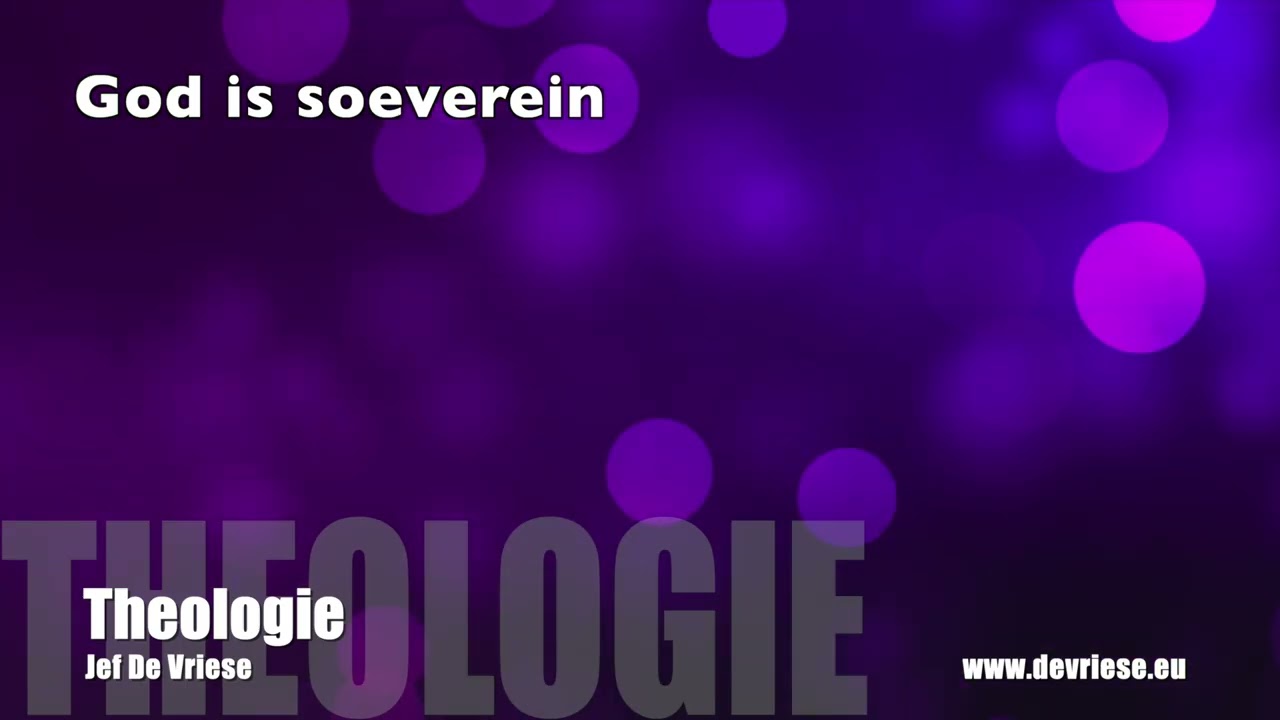 God is soeverein | Jef De Vriese