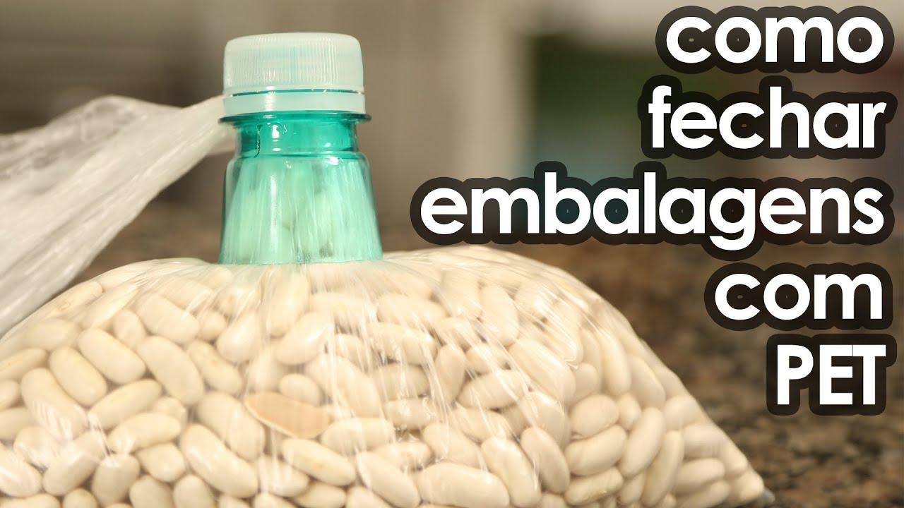 Como fechar embalagens com PET (artesanato + dica dom&eacute;stica)