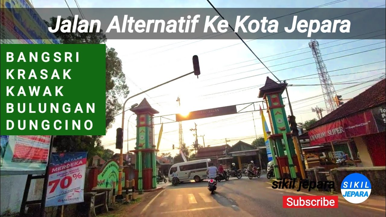 Suasana Jalan pedesaan Jalan Alternatif Krasak Bangsri - Jepara