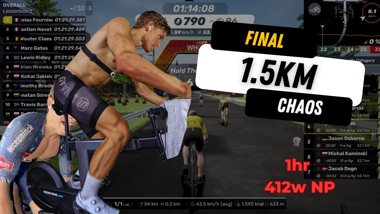 SRC Finals: 1.5km of Pure Chaos (412w NP for 1 Hour)