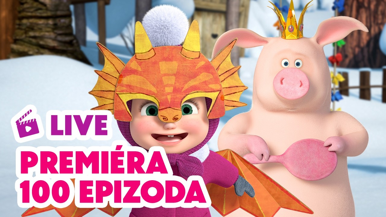 🔴 LIVE! 🔔 Premiéra 🔔 Princezna nebo drak? 🐉👸🏼 NOVÁ EPIZODA 💥 Máša a Medvěd 🐻👧