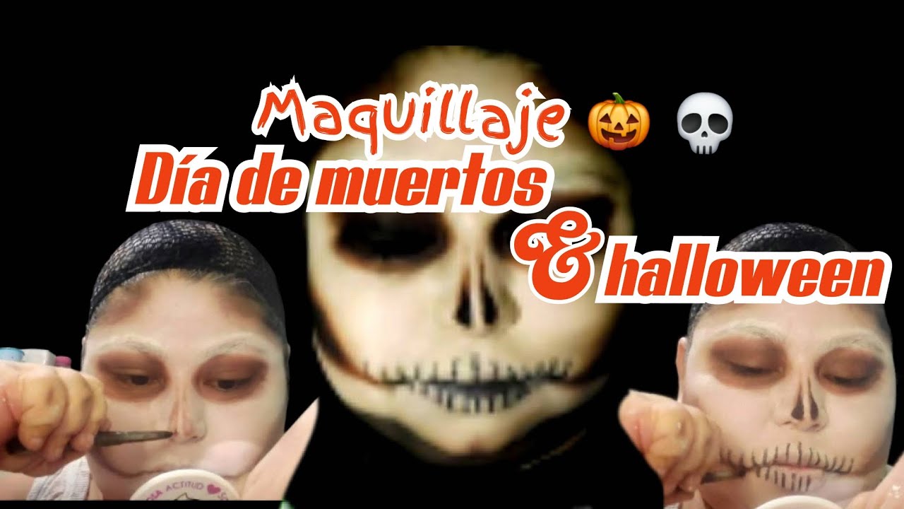 Maquillaje día de muertos y halloween 