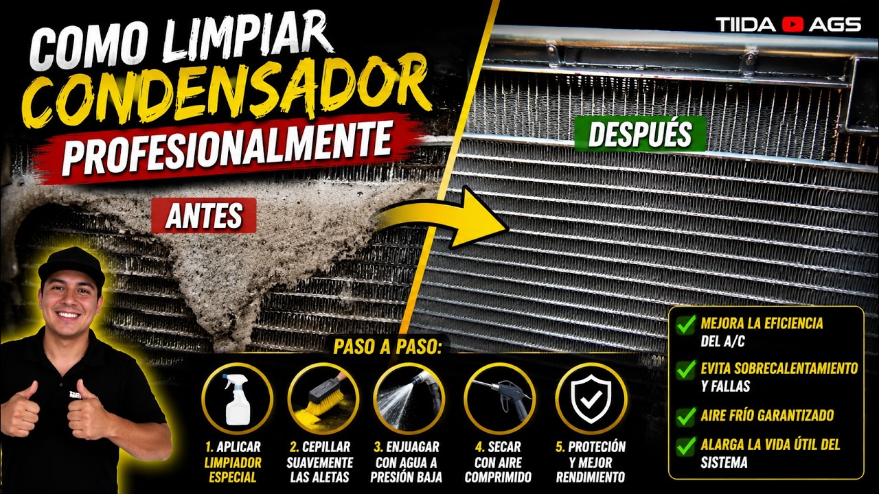 Como limpiar el condensador de tu auto